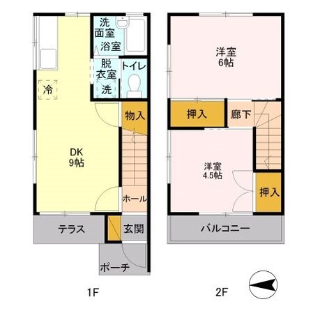 マルシンコーポの物件間取画像